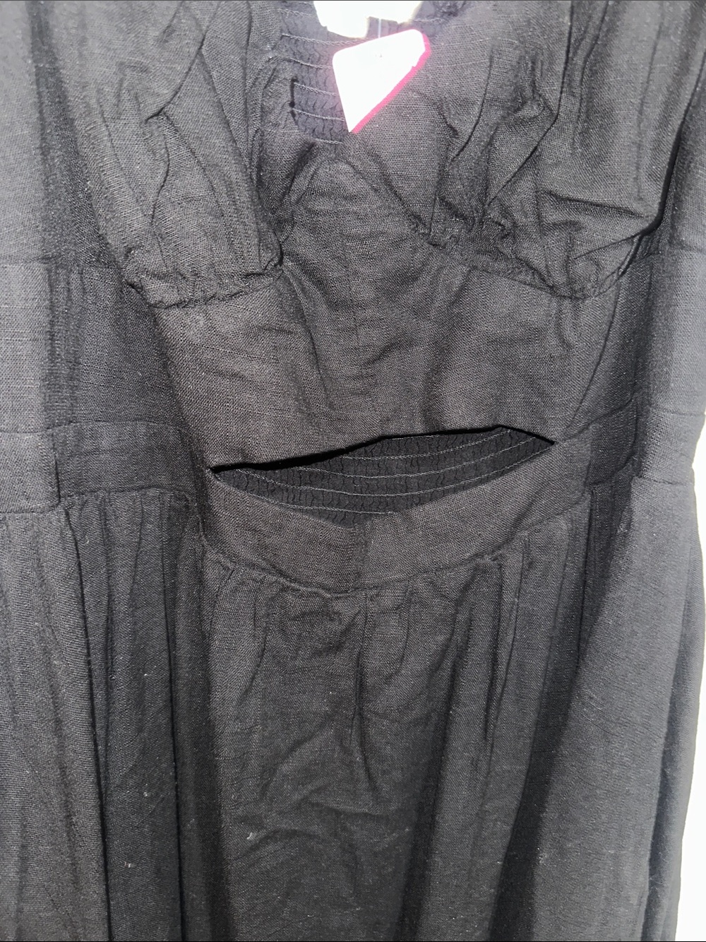 Black Puff-Sleeve Midi Dress - Unbranded - Picture 3 of 4
